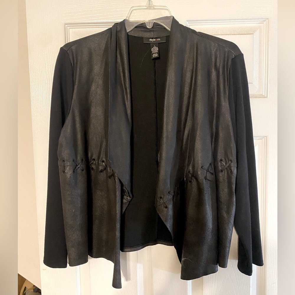 Suede women’s long sleeved top